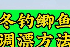 钓鱼调漂技巧最简单的方法是什么？如何快速掌握？
