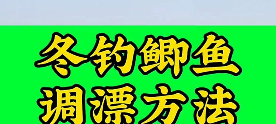 钓鱼调漂技巧最简单的方法是什么？如何快速掌握？  第1张